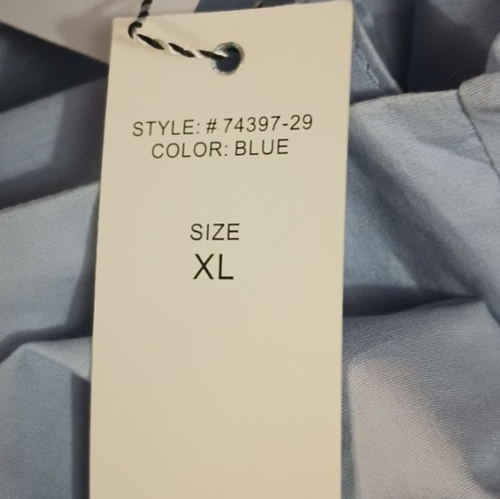 Woman’s Blue Cotton Asymmetrical Top - Picture 3 of 9